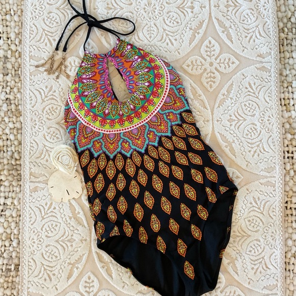 Trina Turk Moroccan Medallion Swimsuit Size 14, NWOT - Picture 2 of 8